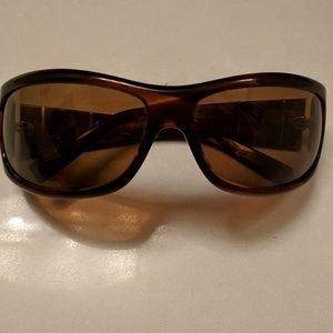 Pre-owned Mosley Tribes tortoise sunglasses